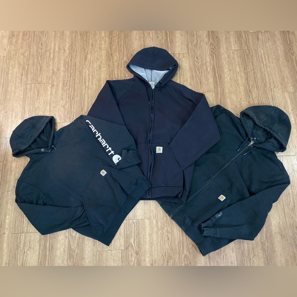 Carhartt’s zip up hoodies